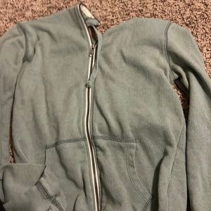 Tight fitted green hoodie